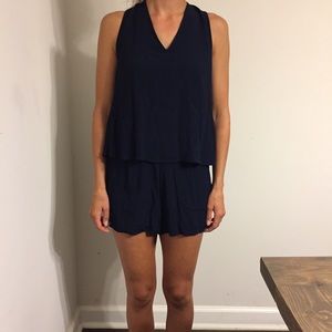 Madewell Navy Blue Romper